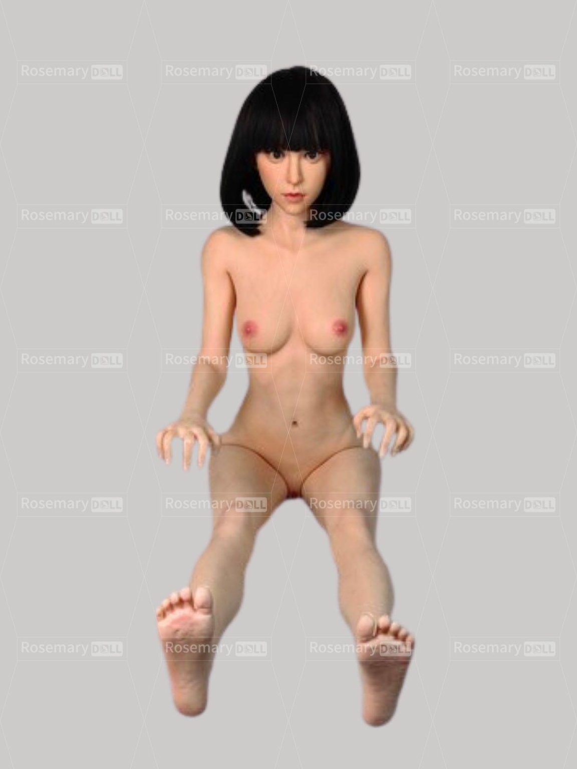 Jiusheng 148cm 4ft10 B Cup Silicone Head Sex Doll Shino Sex Doll